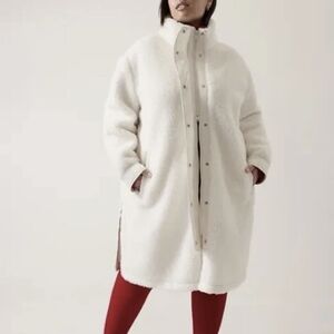 Athleta Cozy Sherpa Coat NWT - Size XL